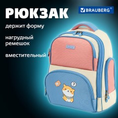 Рюкзак BRAUBERG CLASSIC, легкий каркас, премиум материал, "Tender", бежевый, 37х32х21 см, 272090 Рюкзак BRAUBERG CLASSIC, легкий каркас, премиум материал, "Tender", бежевый, 37х32х21 см, 272090 - фото 17