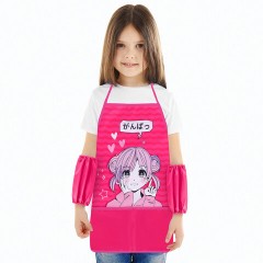 Набор для уроков труда BRAUBERG KIDS, клеенка ПВХ, накидка фартук с нарукавниками, "Anime style", 272362 - фото 2