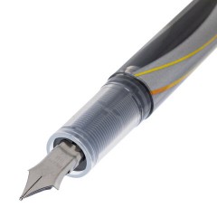 Ручка перьевая PILOT V-Pen, ЧЕРНАЯ, корпус серый, линия письма 0,58 мм, SVP-4M B - фото 3
