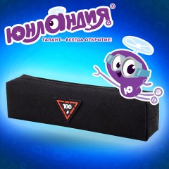Пенал ЮНЛАНДИЯ ЮНИОР, 1 отделение, полиэстер, аппликация, "Energy", 20х6х4 см, 273799 - фото 11