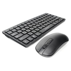 Набор беспроводной GEMBIRD KBS-9100, клавиатура 78 клавиш, мышь 4 кнопки, 1600 DPI, 2.4 ГГц, черный - фото 2