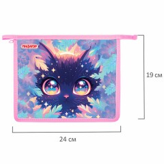 Папка для тетрадей ПИФАГОР А5, 1 отделение, пластик, на молнии, "Magic kitty", 273327 Папка для тетрадей ПИФАГОР А5, 1 отделение, пластик, на молнии, "Magic kitty", 273327 - фото 5