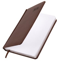 Ежедневник датированный 2026, А5, 138х213 мм, BRAUBERG "Impression", под кожу, коричневый, 117511 - фото 3