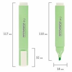 Текстовыделитель ЮНЛАНДИЯ "COLORSTAR PASTEL", МЯТА, линия 1-4 мм, 151711 - фото 7