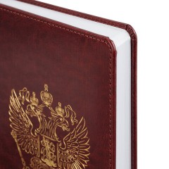 Ежедневник датированный 2027, А5, 138х213 мм, BRAUBERG "State", под кожу, коричневый, 118041 - фото 3