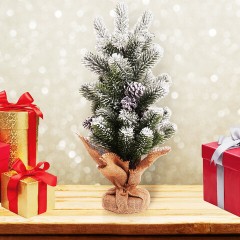Ель новогодняя искусственная настольная 50 см, заснеженная, с шишками, литой ПЭТ, ЗОЛОТАЯ СКАЗКА, 592011 Ель новогодняя искусственная настольная 50 см, заснеженная, с шишками, литой ПЭТ, ЗОЛОТАЯ СКАЗКА, 592011 - фото 7
