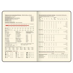 Еженедельник датированный 2026, БОЛЬШОЙ ФОРМАТ 210х297 мм, А4, BRAUBERG "Imperial", под кожу, коричневый, 117156 - фото 9