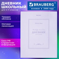 Дневник 5-11 класс 48 л., твердый, BRAUBERG, матовая ламинация, с подсказом, "Классика", 107610 - фото 18