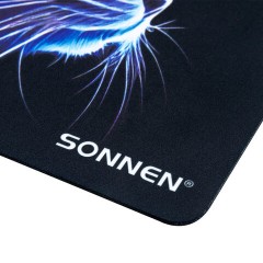 Коврик для мыши SONNEN "NEON CAT" резина + ткань, 250х200х2 мм, 513956 - фото 2