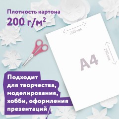 Картон белый А4 немелованный, 10 листов, в папке, ЮНЛАНДИЯ, 200х290 мм, "Лебедь", 115639 Картон белый А4 немелованный, 10 листов, в папке, ЮНЛАНДИЯ, 200х290 мм, "Лебедь", 115639 - фото 11