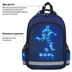 Рюкзак ПИФАГОР SCHOOL, 1 отделение, 3 кармана, "Goal", 38x28х14 см, 271411 Рюкзак ПИФАГОР SCHOOL, 1 отделение, 3 кармана, "Goal", 38x28х14 см, 271411 - фото 15