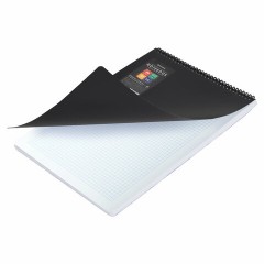 Блокнот БОЛЬШОГО ФОРМАТА А4, 80 л., обложка пластик, клетка, BRAUBERG "Metropolis", ЧЕРНЫЙ, 115577 Блокнот БОЛЬШОГО ФОРМАТА А4, 80 л., обложка пластик, клетка, BRAUBERG "Metropolis", ЧЕРНЫЙ, 115577 - фото 4