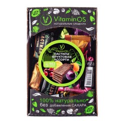 Пастила VITAMINOS фруктовое ассорти (яблоко, абрикос, слива, вишня), 400 г