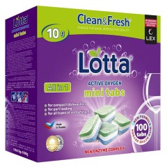 Таблетки для посудомоечных машин 100 шт., CLEAN&FRESH All IN 1 MINI TABS, Cd13100m