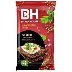 Хлебцы BAKER HOUSE скандинавские цельнозерновые ржаные, 180 г, 19927 - фото 4