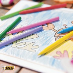 Мелки пластиковые BIC "Plastidecor", 12 цветов, ультрапрочные, круглые, картонная упаковка, подвес, 945764 Мелки пластиковые BIC "Plastidecor", 12 цветов, ультрапрочные, круглые, картонная упаковка, подвес, 945764 - фото 4
