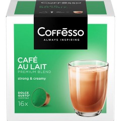 Кофе в капсулах COFFESSO "Cafe au lait" для кофемашин Dolce Gusto, 16 порций, 102506 Кофе в капсулах COFFESSO "Cafe au lait" для кофемашин Dolce Gusto, 16 порций, 102506 - фото 2
