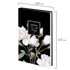 Ежедневник датированный 2026 145х215 мм, А5, STAFF, ламинированная обложка, "Розы", 117322 - фото 2