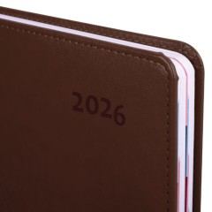 Ежедневник датированный 2026 А5 148х218 мм, GALANT "Ritter", под кожу, коричневый, 117490 - фото 4