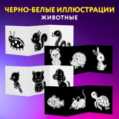 Карточки для новорожденных 6 книжек-гармошек ДЛЯ РАЗВИТИЯ ЗРЕНИЯ С ПЕЛЕНОК, ЮНЛАНДИЯ, 691023 - фото 6