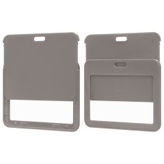 Бейдж горизонтальный (54х85 мм), лента 45 см с карабином, СЛАЙДЕР, серый, BRAUBERG EXTRA, 238835 - фото 7