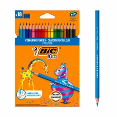 Карандаши цветные BIC "Kids ECOlutions Evolution", 18 цветов, пластиковые, заточенные, европодвес, 937513 Карандаши цветные BIC "Kids ECOlutions Evolution", 18 цветов, пластиковые, заточенные, европодвес, 937513 - фото 2