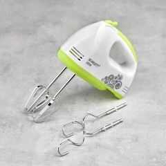 Миксер SCARLETT SC-HM40S05, 300Вт, 7 скоростей, 2 венчика, 2 крюка для теста, белый Миксер SCARLETT SC-HM40S05, 300Вт, 7 скоростей, 2 венчика, 2 крюка для теста, белый - фото 2