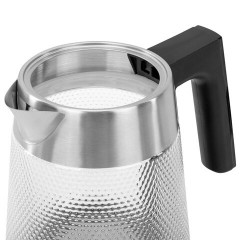 Чайник электрический с терморегулятором SONNEN KT-1809D, 1,8 л, 2200 Вт, 5 цветов подсветки, 5 температур, стекло текстура ромб, 455141 - фото 6