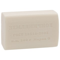 Мыло туалетное 200 г "Земляничное", КМЗ, ординарное, цветная обертка - фото 2