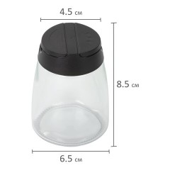 Набор для специй 2х150 мл, MAXI, солонка + перечница, стекло/пластик, WEGLA (ВЕГЛА), 700228 - фото 5