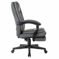 Кресло офисное CH-868MSG-BF, синхромеханизм, вибромодуль, подставка для ног, ткань, серое, 1998751 - фото 5