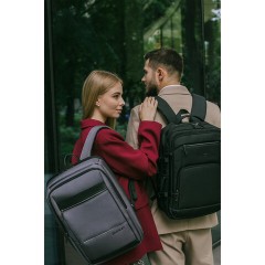 Рюкзак HEIKKI ELECT (ХЕЙКИ) универсальный, отделение для ноутбука, USB-порт, серый, 44х30х16 см, 273863 - фото 12