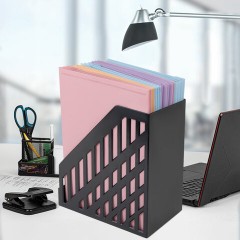 Лоток вертикальный для бумаг BRAUBERG ULTRA увеличенная ширина, 250х160х290 мм, черный, 238253 Лоток вертикальный для бумаг BRAUBERG ULTRA увеличенная ширина, 250х160х290 мм, черный, 238253 - фото 4