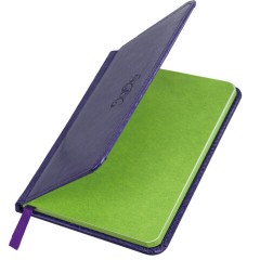 Еженедельник датированный 2026, МАЛЫЙ ФОРМАТ 95х155 мм, А6, BRAUBERG "Rainbow", под кожу, сиреневый, 117191 - фото 3