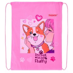 Мешок для обуви ПИФАГОР, 1 отделение, 42х34 см, "Fluffy akita", 272385 Мешок для обуви ПИФАГОР, 1 отделение, 42х34 см, "Fluffy akita", 272385 - фото 2