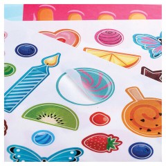 Наклейки бумажные с игровым полем НАБОР 2 листа, 184 наклейки, "Сладкое настроение", HATBER, 2Н5н - фото 5