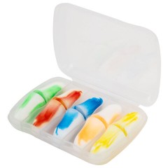 Беруши одноразовые пенополиуретановые двухцветные, КОМПЛЕКТ 5 пар в контейнере, RABBITEX (РАББИТЕКС), 671318 - фото 7