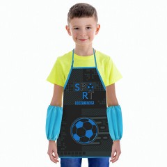 Накидка фартук с нарукавниками для труда ЮНЛАНДИЯ, 46х54 см, "Sport game", 272470 Накидка фартук с нарукавниками для труда ЮНЛАНДИЯ, 46х54 см, "Sport game", 272470 - фото 2