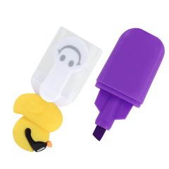 Набор текстовыделителей с топперами 6 ЦВЕТОВ НЕОН, "КРУТЫЕ УТЯТА", линия 1-4 мм, FUNSTER (ФАНСТЕР), 152647 - фото 3