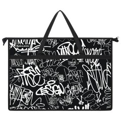 Папка для рисунков и чертежей с ручками BRAUBERG А3, пластик, молния сверху, "Graffiti", 272233 Папка для рисунков и чертежей с ручками BRAUBERG А3, пластик, молния сверху, "Graffiti", 272233 - фото 2