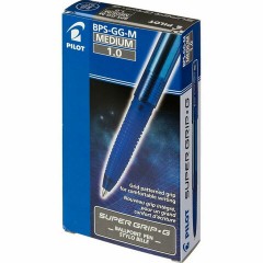 Ручка шариковая с грипом PILOT Super Grip G, СИНЯЯ, узел 1 мм, линия 0,27 мм, BPS-GG-M L - фото 5