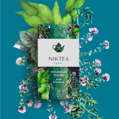 Чай NIKTEA "Горный Чабрец" черный, 25 пакетиков в конвертах по 2 г, TALTHA-DP0055 - фото 2
