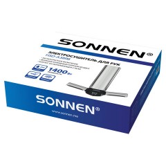 Сушилка для рук ВЫСОКОСКОРОСТНАЯ АНТИВАНДАЛЬНАЯ SONNEN HSD-A3898, 1400 Вт, 80 м/с, IPX1, 72 дБ, нержавеющая сталь, 701863 - фото 2