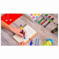 Ручка стираемая гелевая с грипом BIC "Gelocity Illusion", СИНЯЯ, корпус синий, линия 0,3 мм, 516518 Ручка стираемая гелевая с грипом BIC "Gelocity Illusion", СИНЯЯ, корпус синий, линия 0,3 мм, 516518 - фото 7