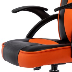 Кресло компьютерное BRABIX "Shark GM-203", экокожа, черное/оранжевое, 532513 Кресло компьютерное BRABIX "Shark GM-203", экокожа, черное/оранжевое, 532513 - фото 12