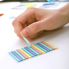 Закладки клейкие пастельные BRAUBERG PASTEL, 44х4 мм, 300 штук (15 блоков х 20 листов), 116683 - фото 3