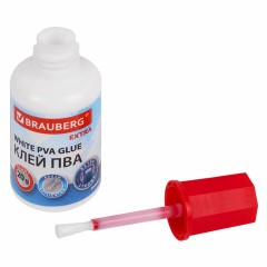Клей ПВА УСИЛЕННЫЙ 20 г с кисточкой, ВЫГОДНАЯ УПАКОВКА, 3 штуки на блистере, BRAUBERG Extra, 272999 Клей ПВА УСИЛЕННЫЙ 20 г с кисточкой, ВЫГОДНАЯ УПАКОВКА, 3 штуки на блистере, BRAUBERG Extra, 272999 - фото 3