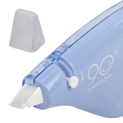 Корректирующая лента BRAUBERG PASTEL 5 мм х 12 м, вращающийся наконечник 90°, механизм перемотки, корпус голубой, блистер, 272488 - фото 5