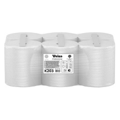 Полотенца бумажные рулонные 150 м, VEIRO (Система H1) COMFORT, 2-слойные, белые, КОМПЛЕКТ 6 рулонов, K203 Полотенца бумажные рулонные 150 м, VEIRO (Система H1) COMFORT, 2-слойные, белые, КОМПЛЕКТ 6 рулонов, K203 - фото 2
