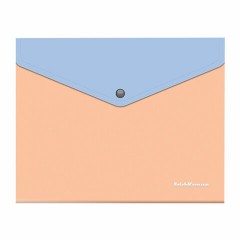 Папка-конверт с кнопкой ERICH KRAUSE "Matt Pastel Bloom", А5+, до 120 л., с карманом, ассорти, 0,18 мм, 61150 - фото 3